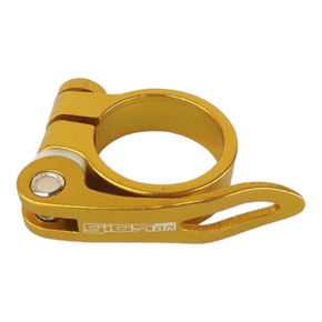 Abraçadeira Selim 31.8mm Gios GI-104 com Blocagem Dourado