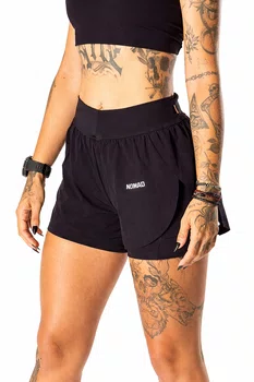 Bermuda nomad feminino run trail preto