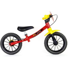 Bicicleta Nathor Balance Fast Aro 12 Vermelho e Amarelo