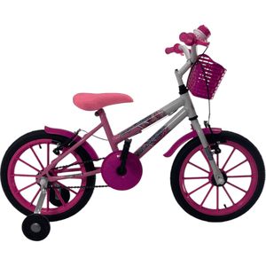 Bicicleta Dalannio Milla Aro 16 Rosa Claro e Brancoㅤㅤㅤㅤ