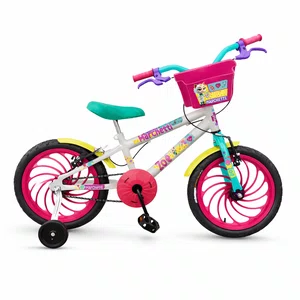 Bicicleta A16 Law Marchetti Branca/Rosa/Verde
