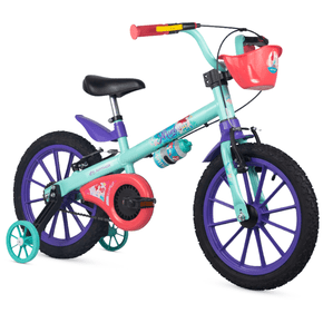 Bicicleta Nathor Ariel Aro 16 Verde Agua e Lilás