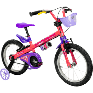 Bicicleta nathor lady 3 Aro 16 Salmão e Roxo