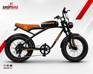 Bicicleta A20 Eletrica Konnan 750w Preto/Laranja