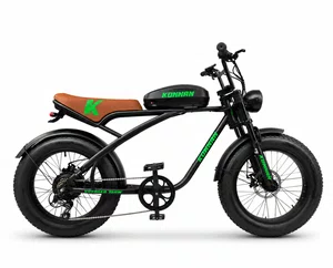 Bicicleta a20 eletrica konann 750w preto/verde