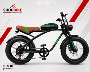 Bicicleta A20 Eletrica Konnan 750w Preto/Verde