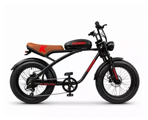 Bicicleta A20 Eletrica Konann 750w Preto/Vermelha