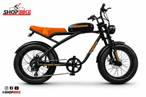 Bicicleta A20 Eletrica Konnan 750w Preto/Laranja