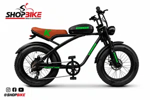 Bicicleta A20 Eletrica Konnan 750w Preto/Verde