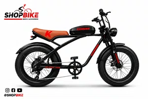 Bicicleta A20 Eletrica Konnan 750w Preto/Vermelha