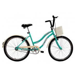 Bicicleta Dalannio Beach Retrô Aro 26 Feminina Azul Turquesa