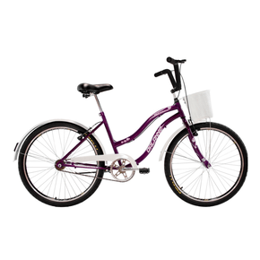 Bicicleta Dalannio Beach Retrô Aro 26 Feminina Violeta