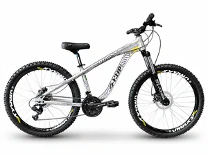 Bicicleta A26 Hupi Naja V10 2026 Shimano Tourney 21v – Prata/Branco/Roxo