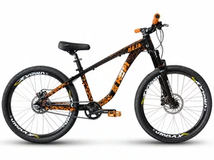 Bicicleta A26 Hupi Naja V9 Kit Single Preto/Laranja
