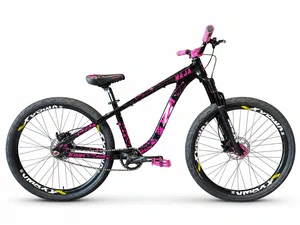 Bicicleta a26 hupi naja v9 single preto/rosa