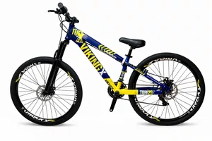 Bicicleta a26 viking tuff 25 shimano tourney 21v azul escuro/amarelo
