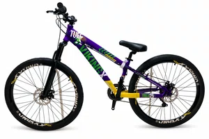 Bicicleta a26 viking tuff 25 shimano tourney 21v roxa/verde/amarelo