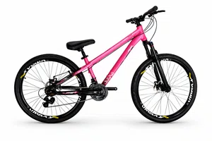 Bicicleta a26 vikingx tuff 44 shimano 21v rosa/preto/branco