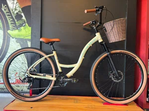 Bicicleta a29 colli monique shimano 21v bege (retro)