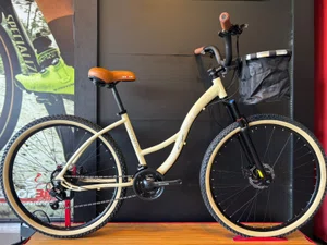 Bicicleta a29 dalannio beach fast shimano tourney 21v t-17 bege/preto