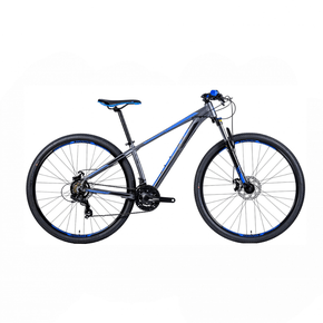 Bicicleta Groove Hype 10 Aro 29 Tourney 21v 2023 Grafite e Azul e Preto