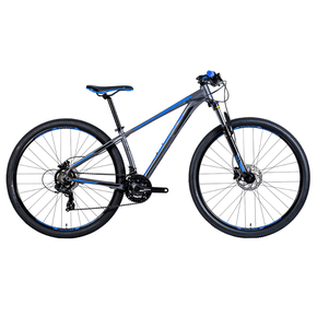 Bicicleta Groove Hype 30 Aro 29 Tourney 21v Grafite e Azul e Preto