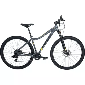 Bicicleta Oggi Float Sport Aro 29 Tourney 21v t-15,5 Grafite e Preto e Amarelo