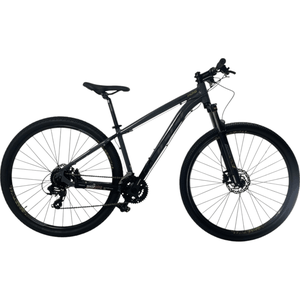 Bicicleta Oggi Hacker HDS Aro 29 Tourney 24V Grafite e Preto e Amarelo