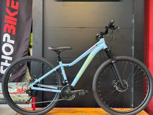 Bicicleta a29 veloforce 21v t-15 azul/amarelo/rosa