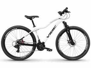 Bicicleta a29 vibe shimano 21v branca/preta