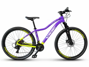 Bicicleta a29 vibe shimano 21v t-15 lilas/amarelo neon