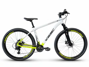 Bicicleta a29 vibe shimano 21v t-19 branca/amarelo neon