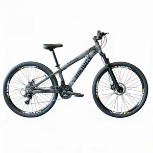 Bicicleta Aro 26 Vikingx Tuff 25 Shimano 21V Cinza e Preta