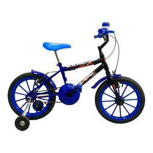 Bicicleta Dalannio Kids Aro 16 Azul e Pretaㅤㅤㅤㅤㅤㅤㅤㅤㅤㅤㅤㅤ