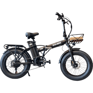 Bicicleta Elétrica Ultramoove Santorini R8 Aro 20 Tourney 7v Preta