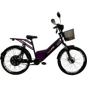 Bicicleta Életrica Duos Full Aro 26 Violeta