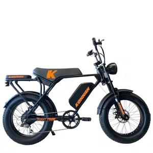 Bicicleta Eletrica Konnan Preta e Laranja 750Wㅤㅤㅤㅤㅤㅤㅤㅤㅤ