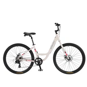 Bicicleta Elleven New Breezy Tourney Aro 27,5 7v Creme e Vermelha e Cereja