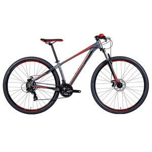 Bicicleta Groove Hype 10 Aro 29 Tourney 21v 2023 Grafite e Vermelho e Preto