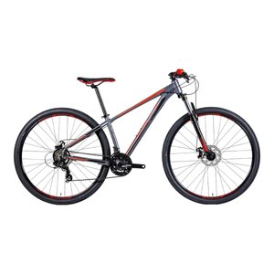 Bicicleta Groove Hype 30 Aro 29 Tourney 21v Grafite e Vermelho e Preto