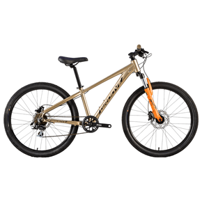 Bicicleta Groove Hype JR HD Aro 24 Tourney 7v 2023 Dourado e Laranja e Preto