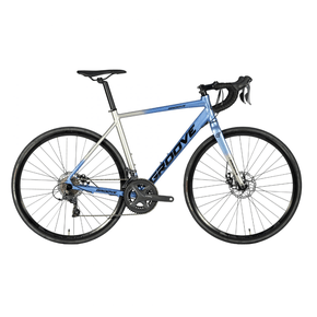 Bicicleta Groove Overdrive 50 Aro 700 Claris 16v 2023 Azul e Prata