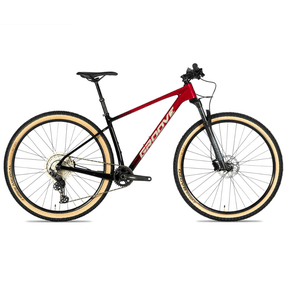 Bicicleta Groove Rhythm 7 Carbon Aro 29 Deore 12v 2023 Vermelho e Preto