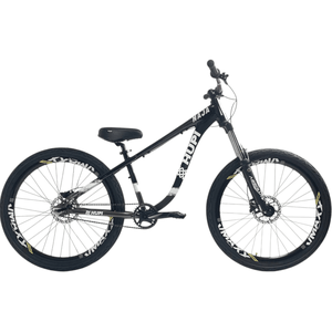 Bicicleta Hupi Naja V9 Aro 26 Preto e Prata e Brancoㅤㅤㅤ