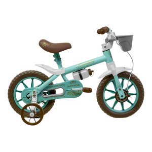 Bicicleta Nathor Antonella Baby Aro 12 Verde e Branco