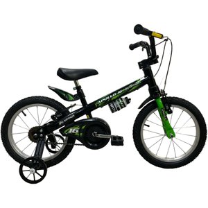 Bicicleta Nathor Apollo 3 Aro 16 Preto e Verde