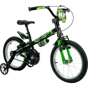 Bicicleta Nathor Apollo 4 Aro 16 Preta e Verde