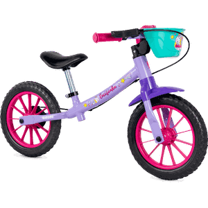 Bicicleta Nathor Balance Cecicinha Mod 2 Aro 12 Rosa e Roxo