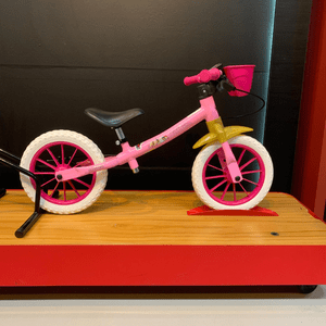 Bicicleta Nathor Balance Princesas Aro 12 Rosa
