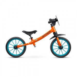 Bicicleta Nathor Balance Rocket Astro Aro 12 Laranja e Preto